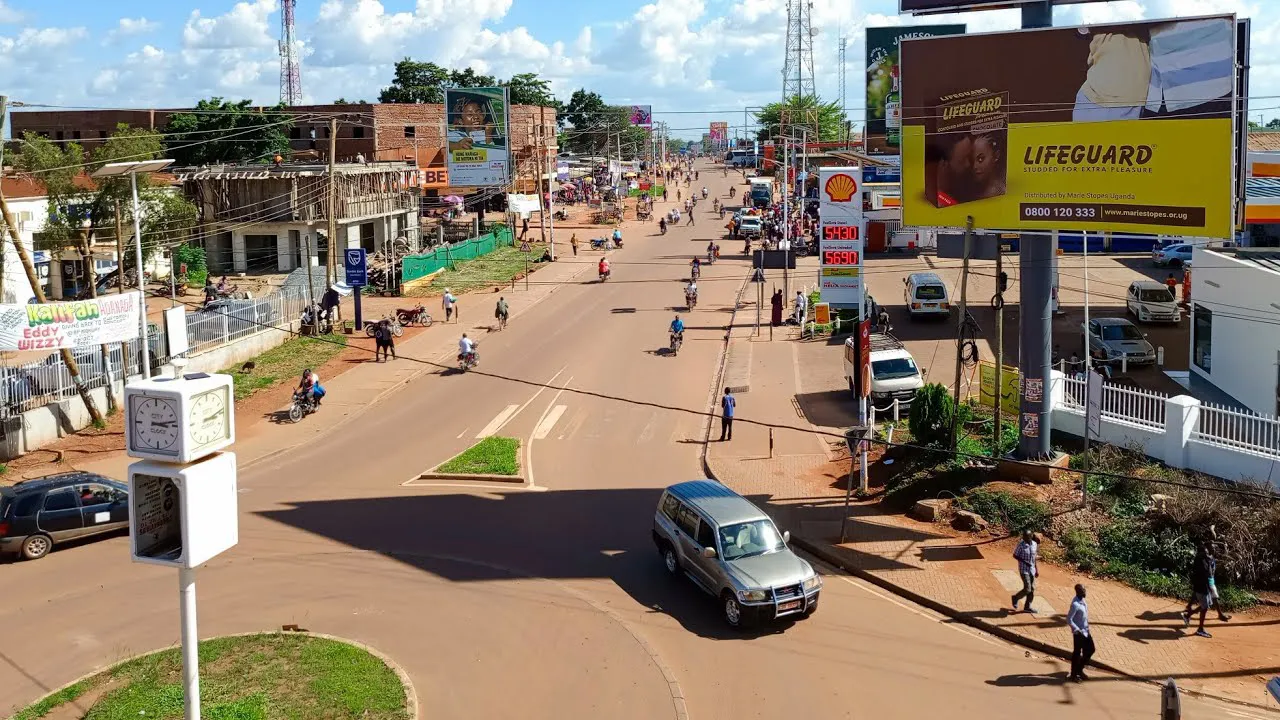 Downtown Gulu street scene